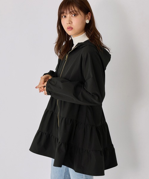 【セール】ティアードデザインブルゾンコート（ブルゾン）｜alotta（アロッタ）