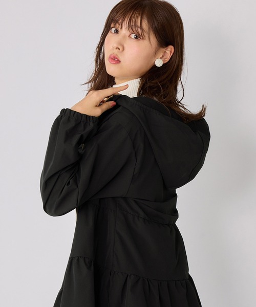 alotta(アロッタ)の「ティアードデザインブルゾンコート(ブルゾン・レディース・ブラック/ライトベージュ・LL/L/M/3L)」の18枚目の写真