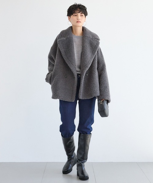 BARNYARDSTORM バンヤードストーム プードルボアベスト　ブラック BARNYARDSTORM バンヤードストーム プードルボアベスト ブラック