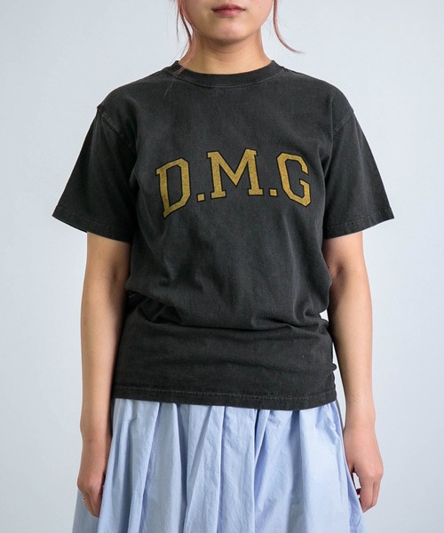tシャツ 「D.M.G / ディーエムジー」 US天竺 SSプリントTee 「DMG」 レディース D.M.G / ディーエムジー] US天竺 SSプリントTee 【DMG