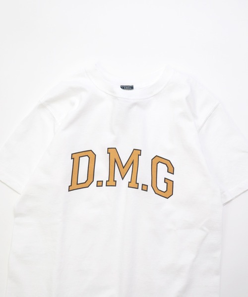 D.M.G.（ドミンゴ）の「[D.M.G / ディーエムジー] US天竺 SSプリントTee 【DMG】（Tシャツ/カットソー・レディース・ブラック/イエロー/ホワイト・M/S）」の6枚目の写真
