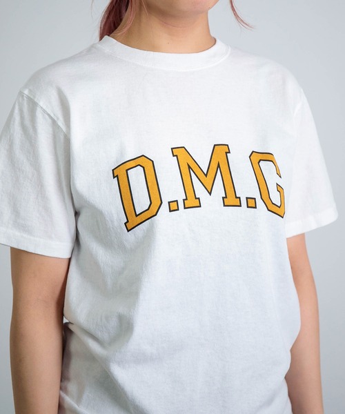 D.M.G.（ドミンゴ）の「[D.M.G / ディーエムジー] US天竺 SSプリントTee 【DMG】（Tシャツ/カットソー・レディース・ブラック/イエロー/ホワイト・M/S）」の5枚目の写真