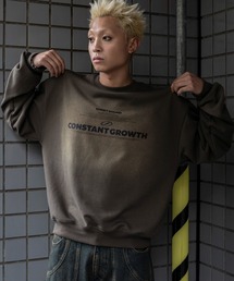 SHORT ROUND | SHORT ROUND/オーバーダイグラフィックプルオーバー(スウェット)