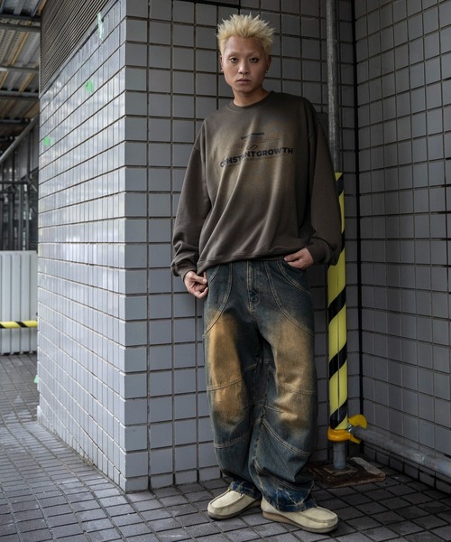 SHORT ROUND（ショートラウンド）の「SHORT ROUND/オーバーダイグラフィックプルオーバー（スウェット・メンズ・ブラウン系その他/ブラック系その他・FREE）」の11枚目の写真