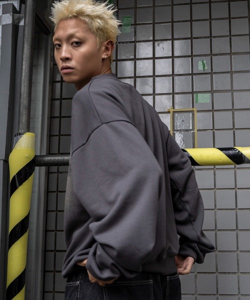 SHORT ROUND（ショートラウンド）の「SHORT ROUND/オーバーダイグラフィックプルオーバー（スウェット・メンズ・ブラウン系その他/ブラック系その他・FREE）」の7枚目の写真