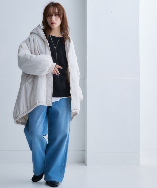 Soiunique（スワユニーク）の「あったか裏シャギー超ワイドパンツ［Soiunique］（その他パンツ・レディース・ブルー/ワンウォッシュ・LL/M/L）」の10枚目の写真