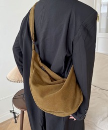 florist | 【A4収納可・軽量】ビッグハーフムーンショルダーバッグ(ショルダーバッグ)