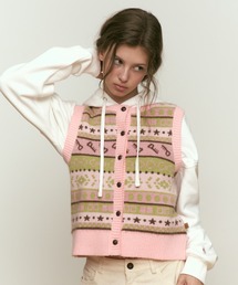 KIRSH（キルシー）の「KIRSH JACQUARD PATTERN KNIT VEST ジャガード パターン ニット ベスト（ベスト）」
