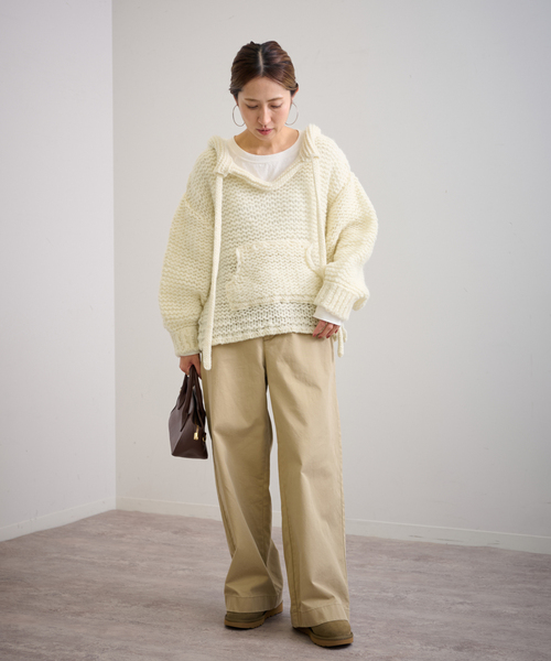 FRAMeWORK（フレームワーク）の「ENRICA/エンリカ row wool キーネック