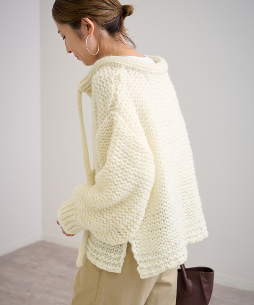 FRAMeWORK（フレームワーク）の「ENRICA/エンリカ row wool キーネック