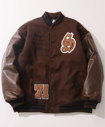 STARTER（スターター）の「【STARTER /スターター】 袖 PU フェイク メルトン 中綿 スタジャン（スタジャン）」