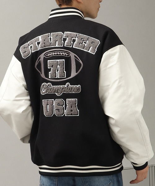 STARTER（スターター）の「【STARTER /スターター】 袖 PU フェイク