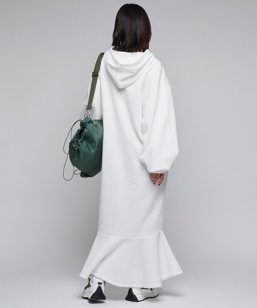 セール】フードマーメイドワンピース/スウェットワンピース