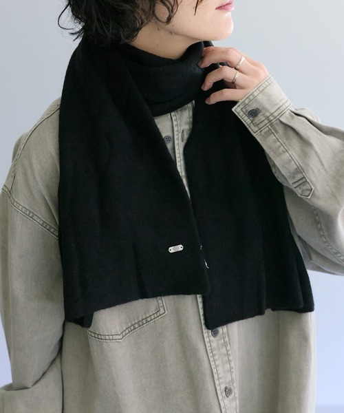 セール】ソフトストレッチ無地ストール/マフラー（マフラー）｜ear