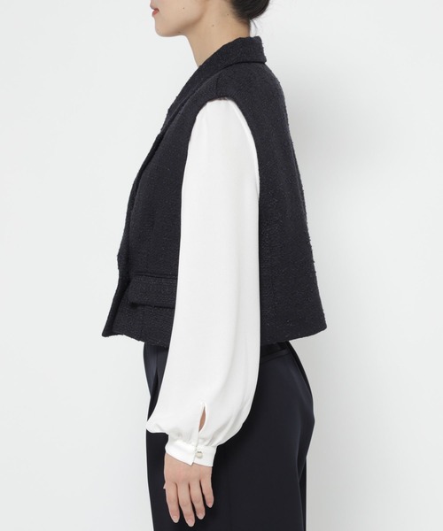 専用ページ！ セール】【入卒式／セレモニー】ツイードショートジレ 207939（その他