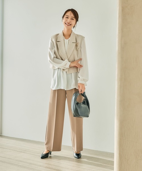 セール】【入卒式／セレモニー】ツイードショートジレ 207939（その他