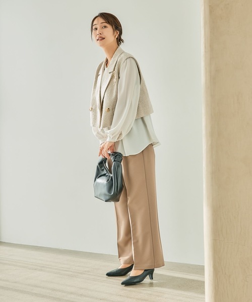 LEPSIM（レプシィム）の「【入卒式／セレモニー】ツイードショートジレ　207939（その他アウター・レディース・ライトベージュ/ネイビー・FREE）」の21枚目の写真