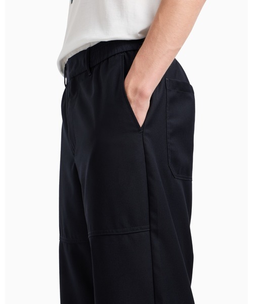 ARMANI EXCHANGE（アルマーニエクスチェンジ）の「【A|X アルマーニ エクスチェンジ】ワイドチノパンツ（チノパンツ・メンズ・ダークネイビー・34inch/33inch/32inch/31inch/30inch/29inch/28inch）」の5枚目の写真