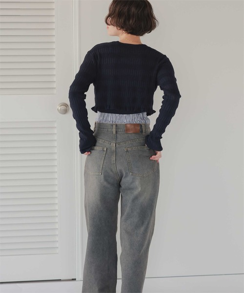 titivate（ティティベイト）の「リボンデザインカーディガン/ノースリーブニットセット（カーディガン/ボレロ・レディース・レッド/ネイビー/ベージュ/オフホワイト・L/M）」の18枚目の写真