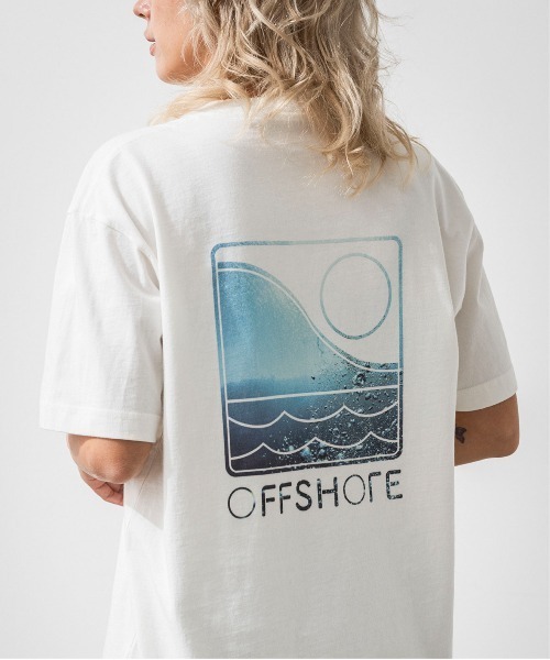 OFFSHORE（オフショア）の「【コラボ企画】PHOTO OFFSHORE LOGO TEE/フォト オフショアロゴティ（Tシャツ/カットソー・メンズ・ブラック/オレンジ/ブルー・L/XL/M/S）」の2枚目の写真