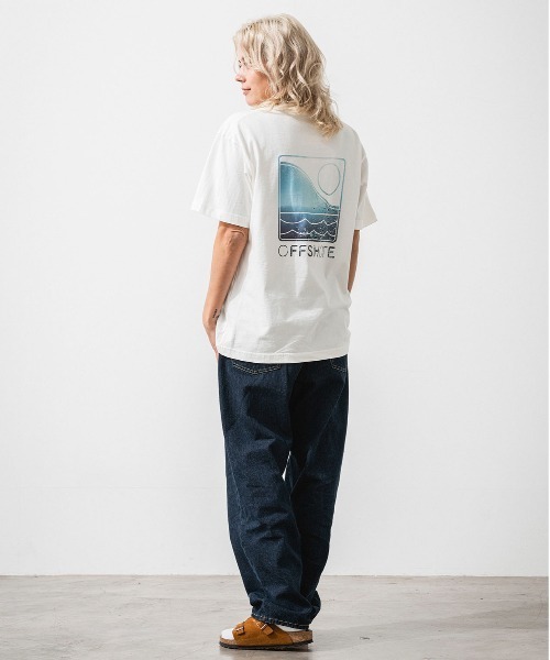 OFFSHORE（オフショア）の「【コラボ企画】PHOTO OFFSHORE LOGO TEE/フォト オフショアロゴティ（Tシャツ/カットソー・メンズ・ブラック/オレンジ/ブルー・L/XL/M/S）」の14枚目の写真