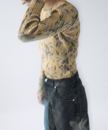 【TOLIGHT×JOURNALSTANDARD】 フラワーリブニット