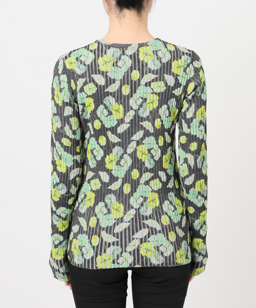 JOURNAL STANDARD（ジャーナルスタンダード）の「【TOLIGHT×JOURNALSTANDARD】 フラワーリブニット（ニット/セーター・レディース・イエロー/チャコールグレー・FREE）」の11枚目の写真