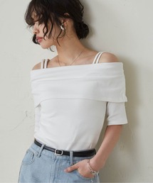 RANAN（ラナン）の「オフショルリブカットソーTシャツ（Tシャツ/カットソー）」