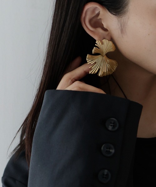 hellam（へラム）の「メタルシェルピアス（ピアス（両耳用）・レディース・シルバー/ゴールド・FREE）」の16枚目の写真