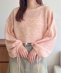 【apres jour clair】袖ボリュームシアーニット【ZOZOTOWN限定アイテム】