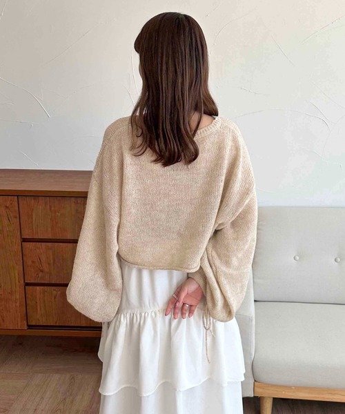 apres jour clair(アプレジュールクレア)の「【apres jour clair】袖ボリュームシアーニット【ZOZOTOWN限定アイテム】(ニット/セーター・レディース・オレンジ系その他/イエロー系その他/ピンク系その他/アイボリー/グリーン系その他・フリー/X-LARGE)」の11枚目の写真