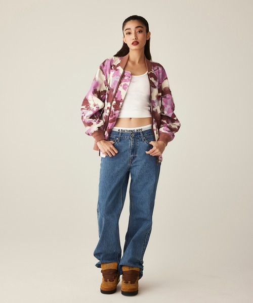 CRYSTAL APE HEAD FLARE DENIM PANTS（デニムパンツ）｜A BATHING APE