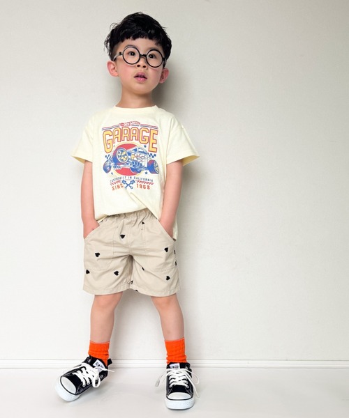 TARKER(ターカー)の「ハート刺繍4分丈ナイロンパンツ(その他パンツ・キッズ・ブラック/ベージュ・90/100/110/120/130/140/150)」の11枚目の写真