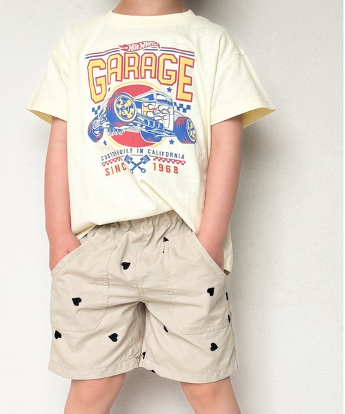 TARKER(ターカー)の「ハート刺繍4分丈ナイロンパンツ(その他パンツ・キッズ・ブラック/ベージュ・90/100/110/120/130/140/150)」の9枚目の写真
