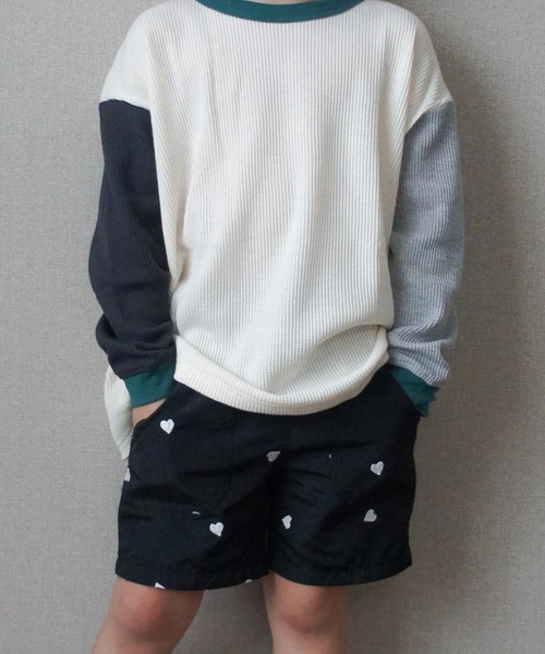 TARKER(ターカー)の「ハート刺繍4分丈ナイロンパンツ(その他パンツ・キッズ・ブラック/ベージュ・90/100/110/120/130/140/150)」の17枚目の写真