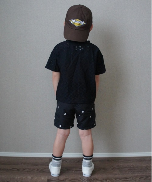 TARKER(ターカー)の「ハート刺繍4分丈ナイロンパンツ(その他パンツ・キッズ・ブラック/ベージュ・90/100/110/120/130/140/150)」の13枚目の写真