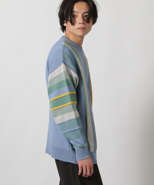 LAKOLE(ラコレ)の「ヴィンテージ柄ニットプルオーバー/287585(ニット/セーター・メンズ・ネイビー/アイボリー/ブルー・MEDIUM/LARGE)」の13枚目の写真