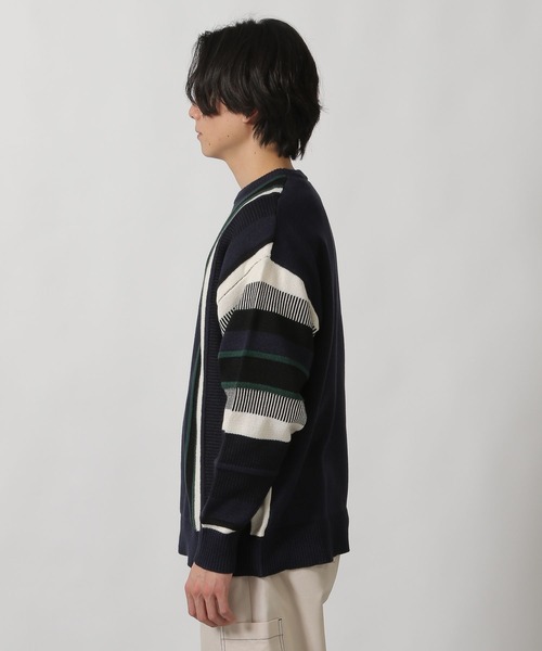 LAKOLE(ラコレ)の「ヴィンテージ柄ニットプルオーバー/287585(ニット/セーター・メンズ・ネイビー/アイボリー/ブルー・MEDIUM/LARGE)」の17枚目の写真