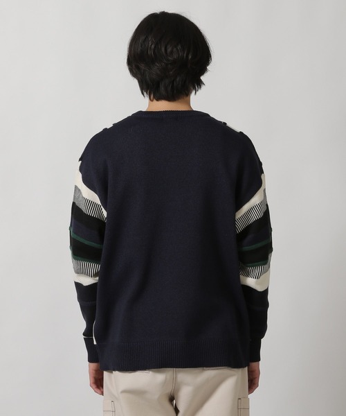 LAKOLE(ラコレ)の「ヴィンテージ柄ニットプルオーバー/287585(ニット/セーター・メンズ・ネイビー/アイボリー/ブルー・MEDIUM/LARGE)」の18枚目の写真