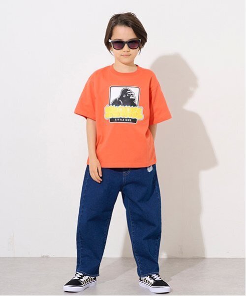 XLARGE KIDS（エクストララージキッズ）の「グラフィティロゴストレッチデニムパンツ（デニムパンツ・キッズ・ネイビー/ブルー・140cm/130cm/100cm/110cm/120cm/80ｃｍ/90cm）」の6枚目の写真