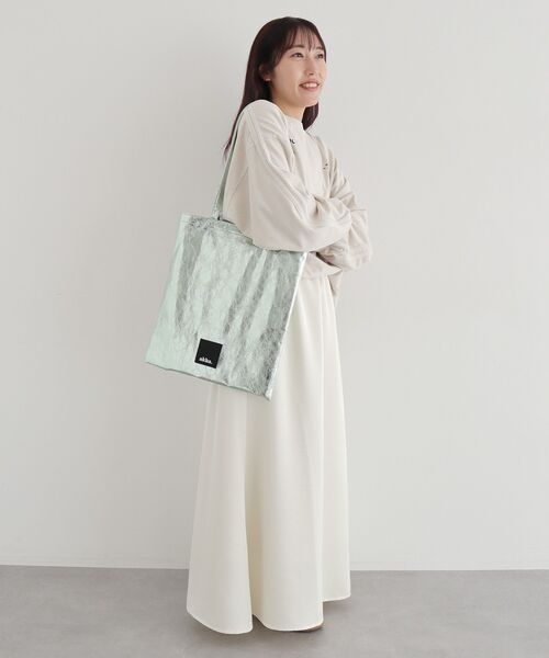 CRAFT STANDARD BOUTIQUE（クラフトスタンダードブティック）の「【追加】akha. メタリックトート ◆（トートバッグ・レディース・シルバー/ブラック/ミント/ブロンズ・FREE）」の9枚目の写真