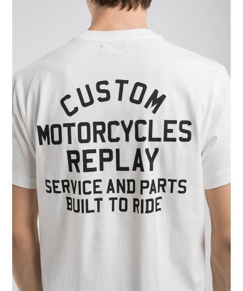 REPLAY（リプレイ）の「コットンジャ－ジープリントＴシャツ（Tシャツ/カットソー・メンズ・ブラック/ホワイト・MEDIUM/LARGE/X-LARGE/SMALL）」の4枚目の写真
