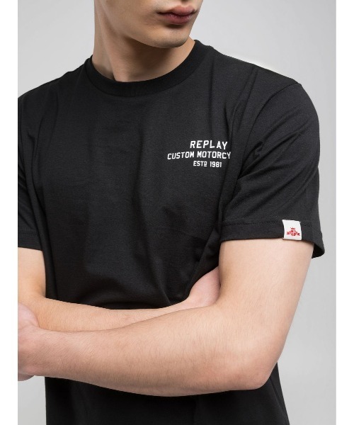 REPLAY（リプレイ）の「コットンジャ－ジープリントＴシャツ（Tシャツ/カットソー・メンズ・ブラック/ホワイト・MEDIUM/LARGE/X-LARGE/SMALL）」の7枚目の写真