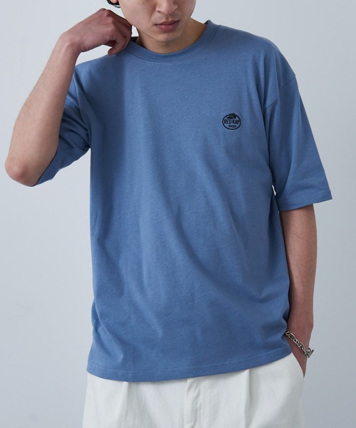 RED KAP（レッドキャップ）の「【RED KAP】限定商品 ヘビーウェイト インダストリアルワークTee　ワンポイントロゴ（Tシャツ/カットソー・メンズ・ブラック/ホワイト/ブルー・M/S/LL/L）」の22枚目の写真