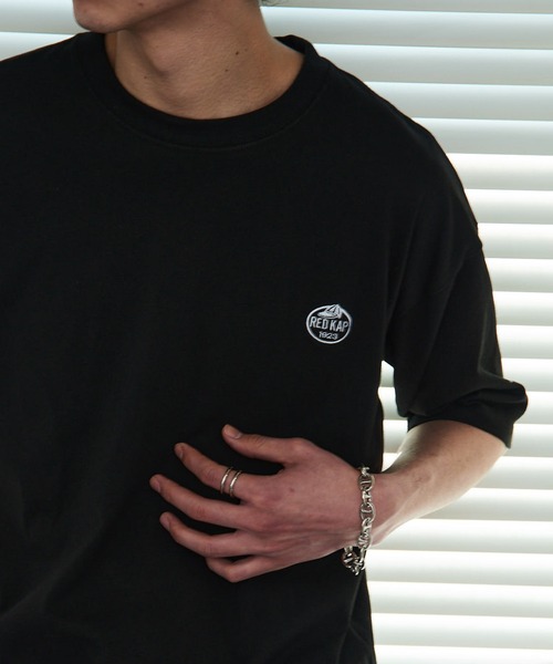 RED KAP（レッドキャップ）の「【RED KAP】限定商品 ヘビーウェイト インダストリアルワークTee　ワンポイントロゴ（Tシャツ/カットソー・メンズ・ブラック/ホワイト/ブルー・M/S/LL/L）」の21枚目の写真