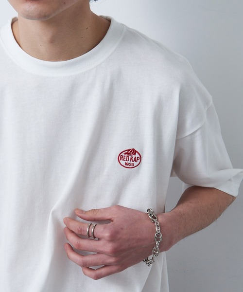RED KAP(レッドキャップ)の「【RED KAP】限定商品 ヘビーウェイト インダストリアルワークTee ワンポイントロゴ(Tシャツ/カットソー・メンズ・ブラック/ホワイト/ブルー・M/S/LL/L)」の22枚目の写真