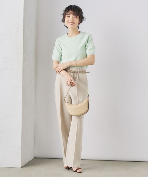 NOLLEY’S Sophi(ノーリーズソフィ)の「《セットアップ対応》ウォッシャブルドライワイドパンツ(その他パンツ・レディース・ベージュ/ネイビー/イエロー/オフホワイト・38/36/34)」の10枚目の写真
