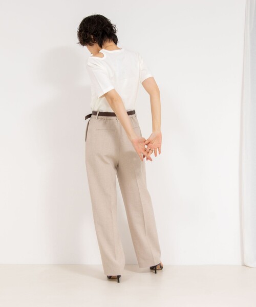 NOLLEY’S Sophi(ノーリーズソフィ)の「《セットアップ対応》ウォッシャブルドライワイドパンツ(その他パンツ・レディース・ベージュ/ネイビー/イエロー/オフホワイト・38/36/34)」の17枚目の写真