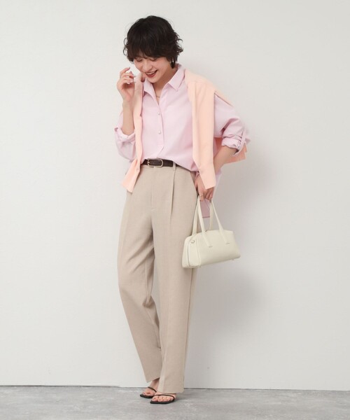 NOLLEY’S Sophi(ノーリーズソフィ)の「《セットアップ対応》ウォッシャブルドライワイドパンツ(その他パンツ・レディース・ベージュ/ネイビー/イエロー/オフホワイト・38/36/34)」の19枚目の写真