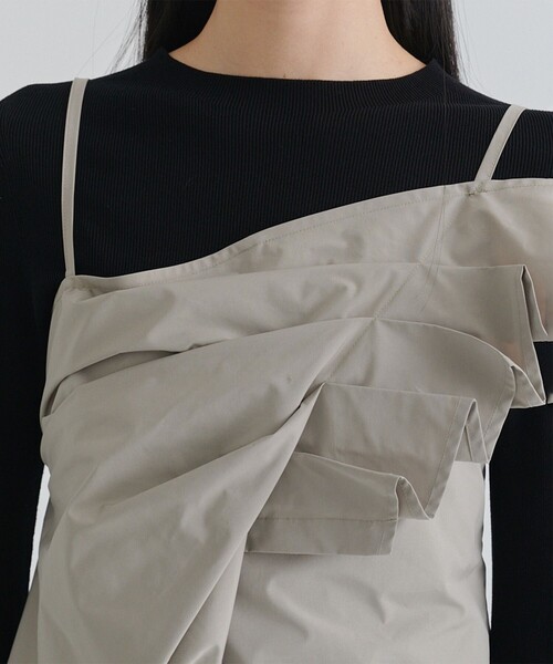 TAAKK(ターク)の「【TAAKK/ターク】TANK TOP/タンクトップ/ビスチェ(タンクトップ・レディース・カーキ/グレー/ブラック・2/1)」の14枚目の写真